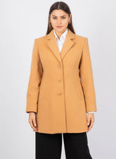 Abrigo de Paño Malva