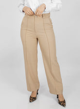 Pantalón Recto Mirella Beige