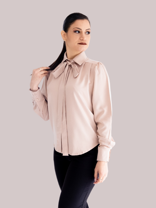 Blusa CORBATÍN Beige