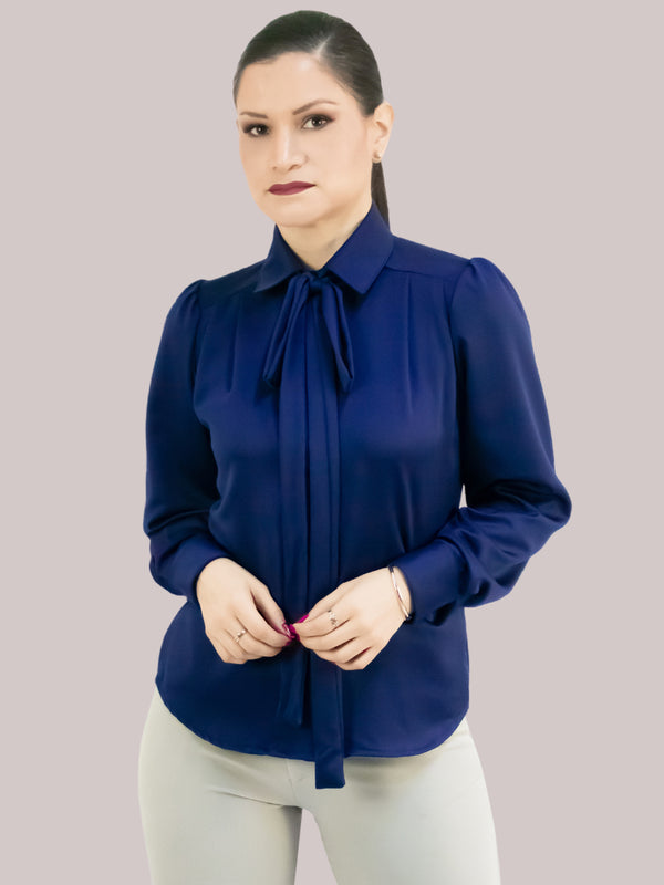 Blusa CORBATÍN Azul