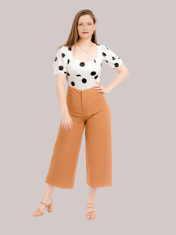 Pantalón CULOTTE Camel