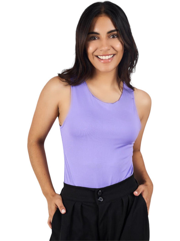 Body top basico sofi fucsia lila morado