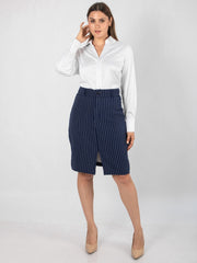 Conjunto Mujer Ejecutiva: Blusa y Falda