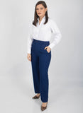 Pantalón Recto Mirella Azul