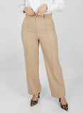 Pantalón Recto Mirella Beige