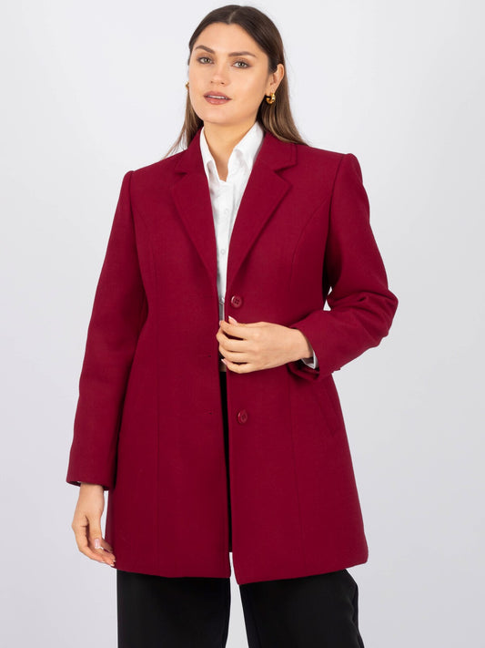 Abrigo de Paño Malva